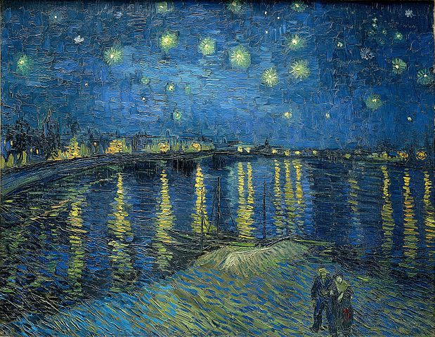 Vincentiī van Gogh, Nox sideribus illustris super Rhodanum